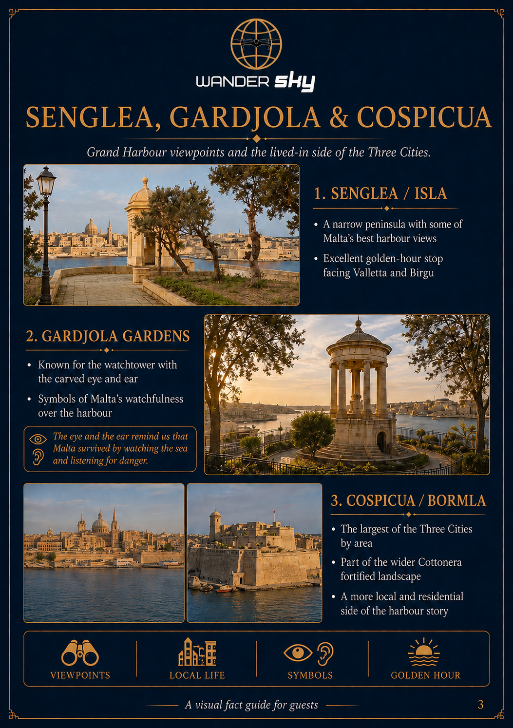 Senglea Gardjola and Cospicua brochure page