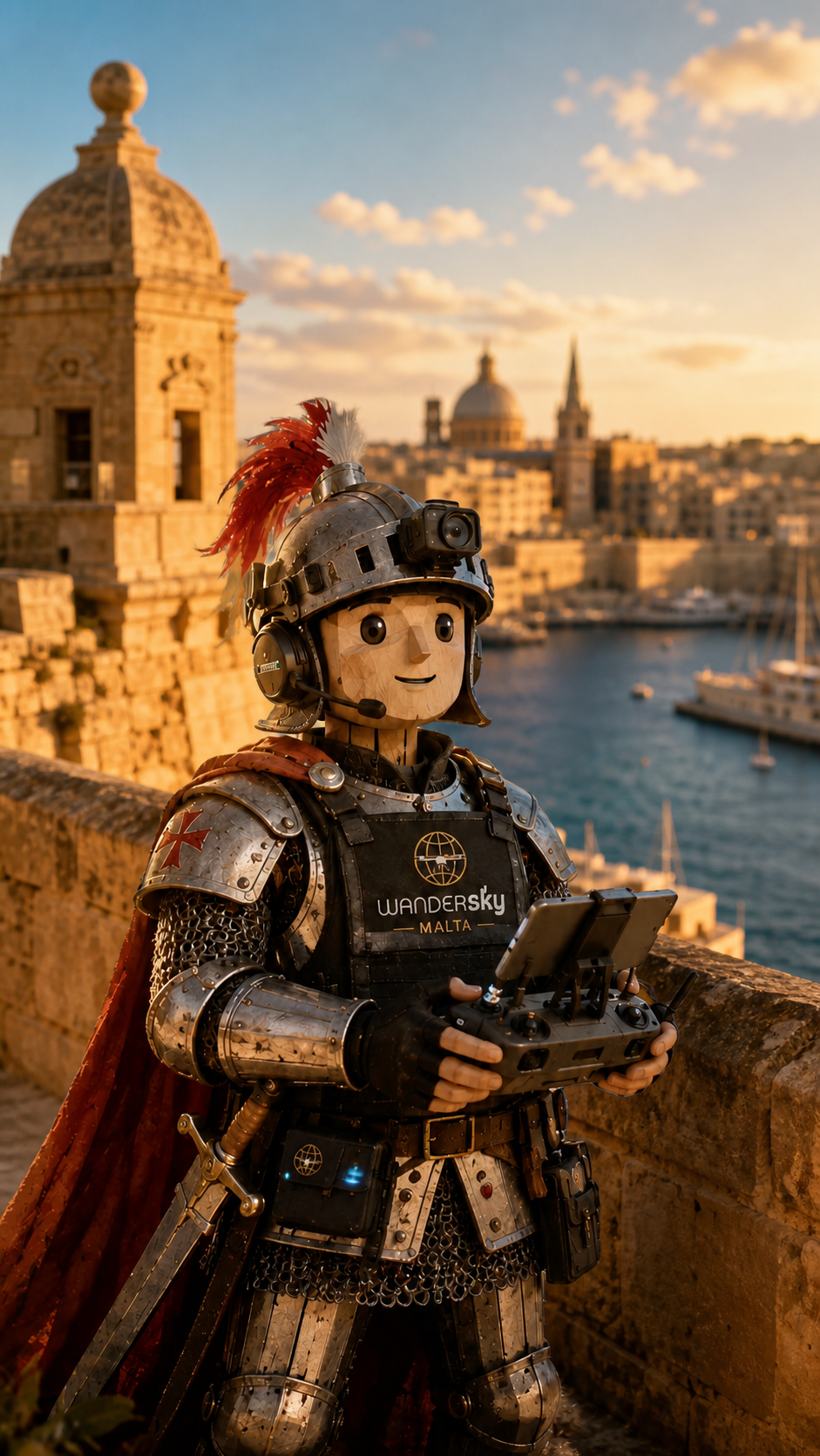 WanderSky guided drone operator in Malta